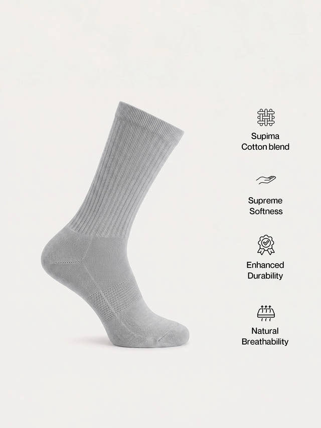 Halbhohe Socken aus Supima®-Baumwolle — 3er-Pack