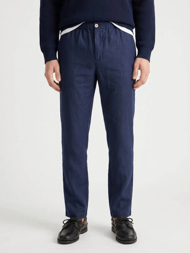 Pantaloni eleganti 100% lino europeo