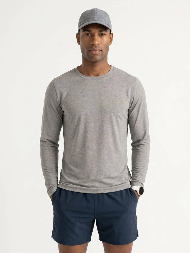 T-shirt performance à manches longues et col rond AirPace™