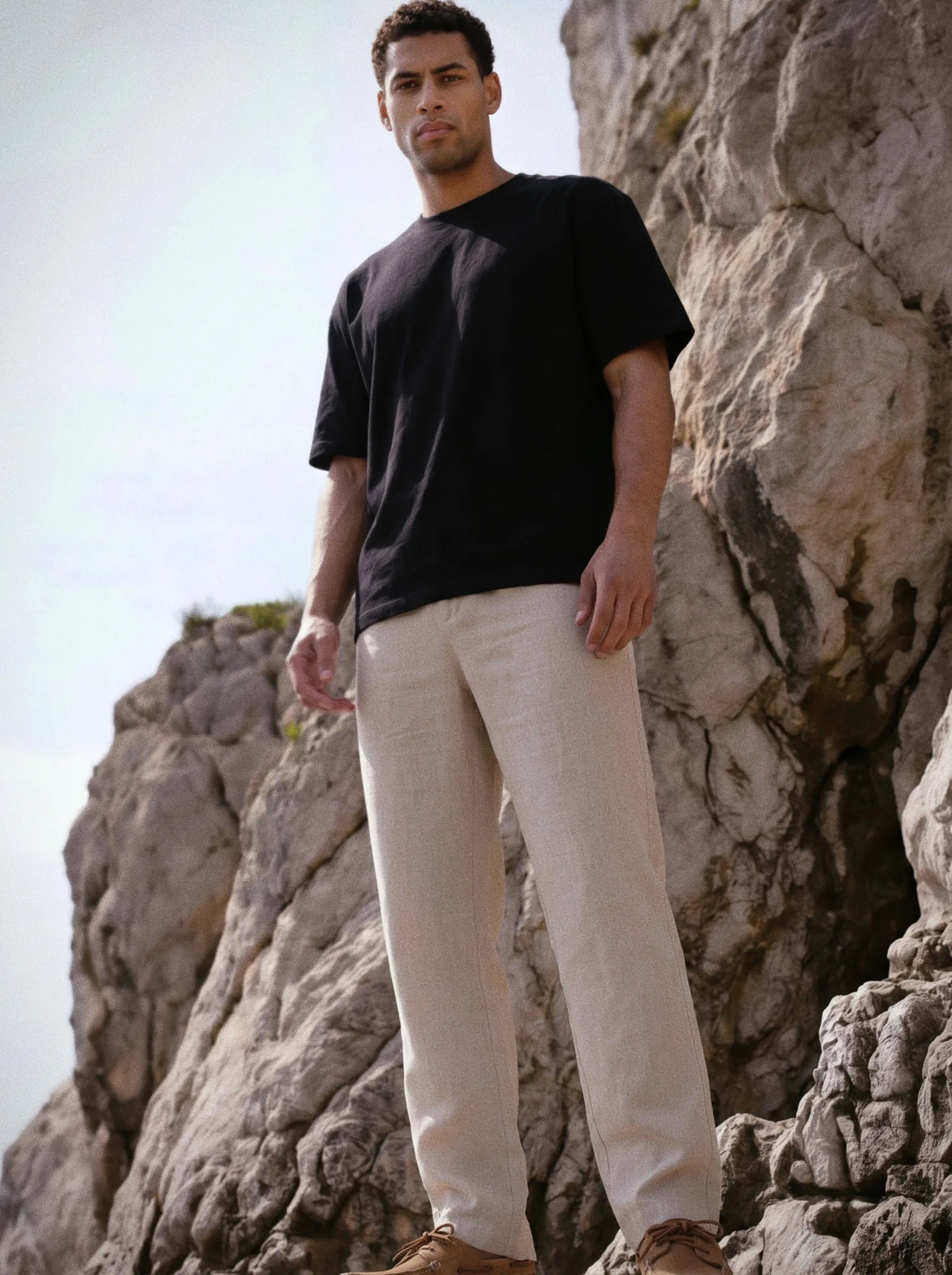 Pantalones de vestir de lino europeo 100 % — pack de 2