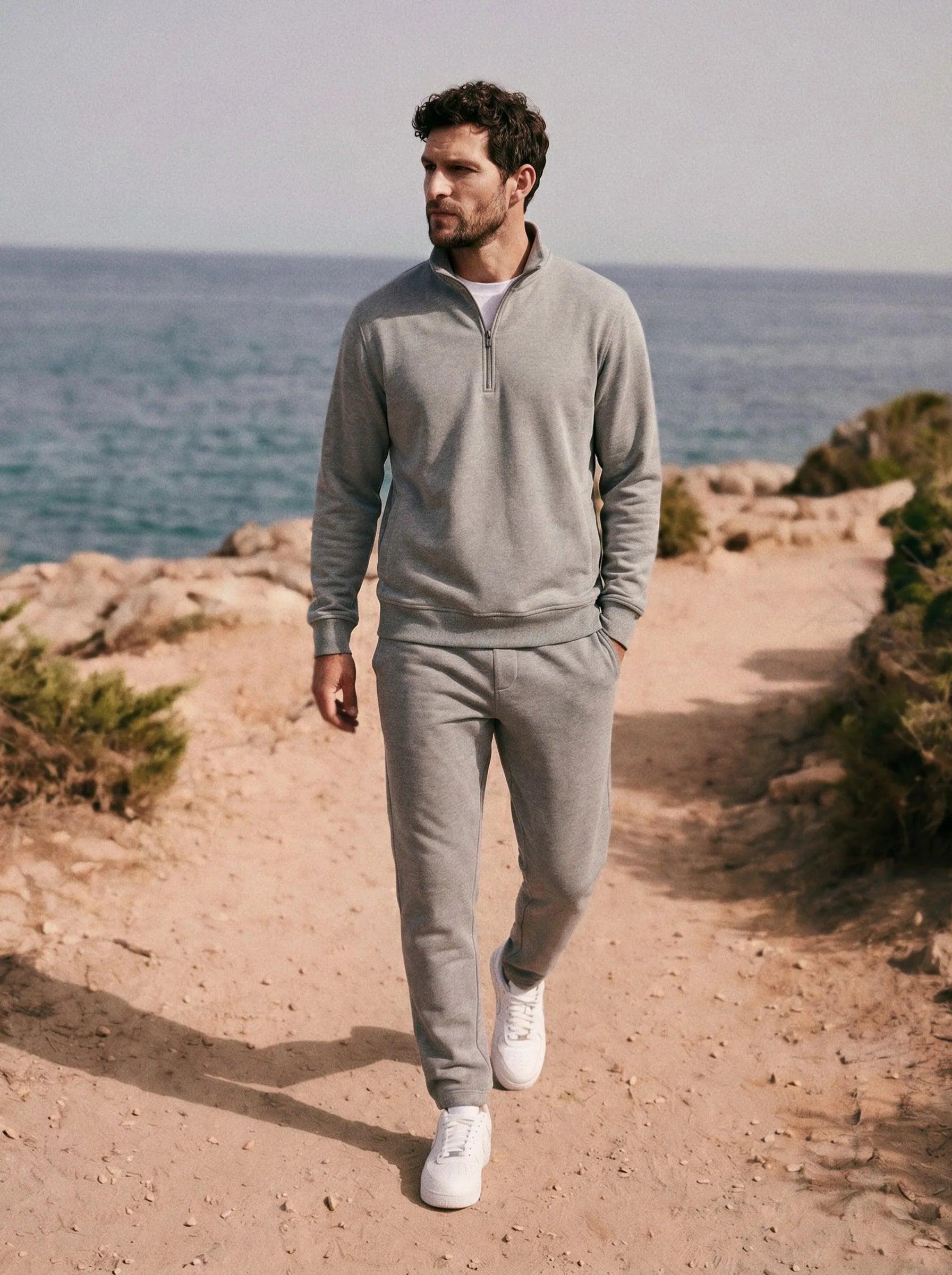 Organic Cotton Half-Zip Sweater