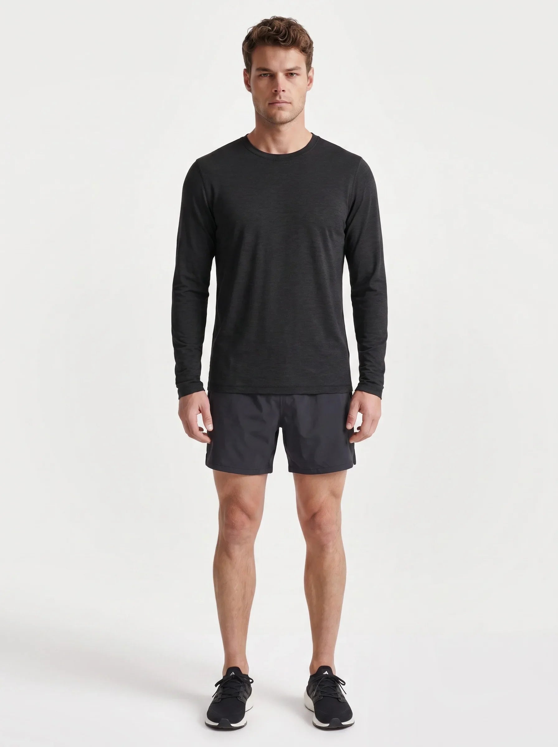 FlowBlend™ Active Langarm-Crew-Shirt — 6-Pack