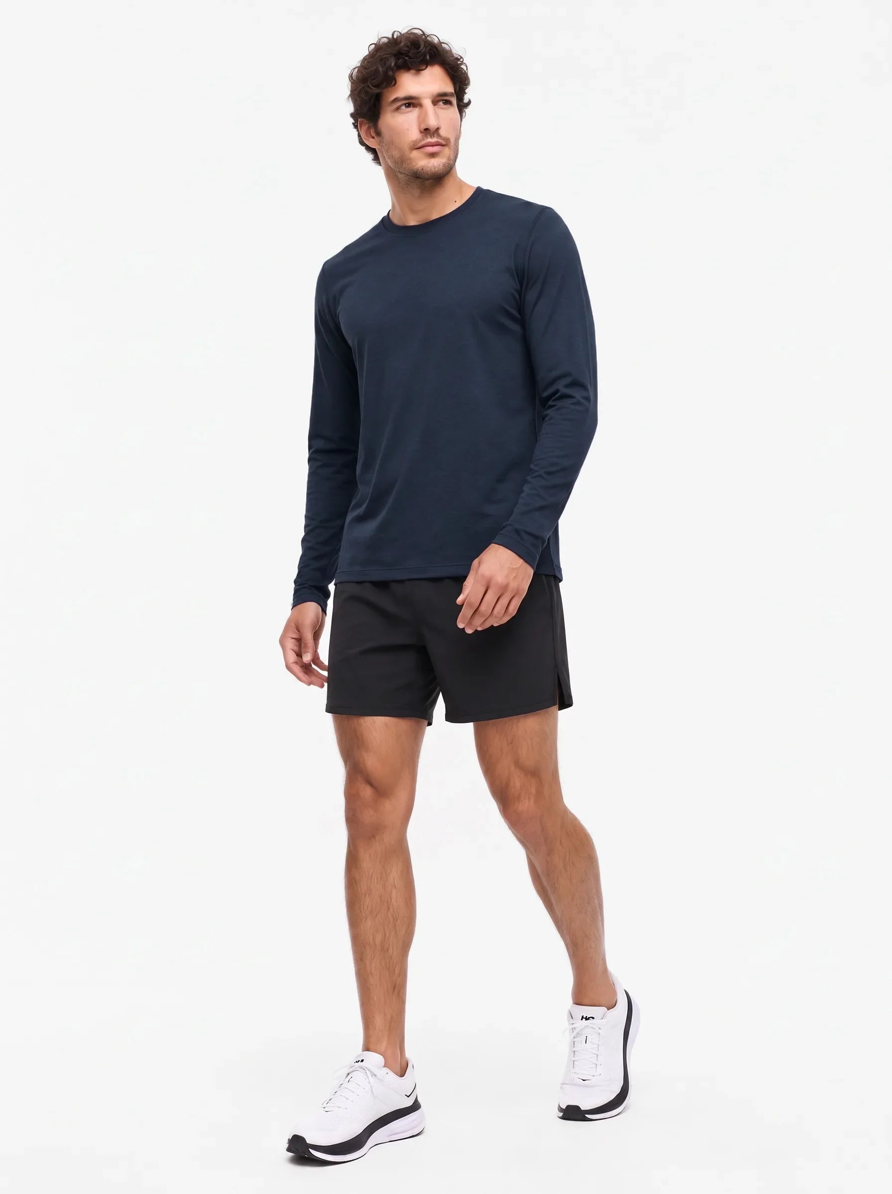 FlowBlend™ Active Langarm-Crew-Shirt — 3-Pack