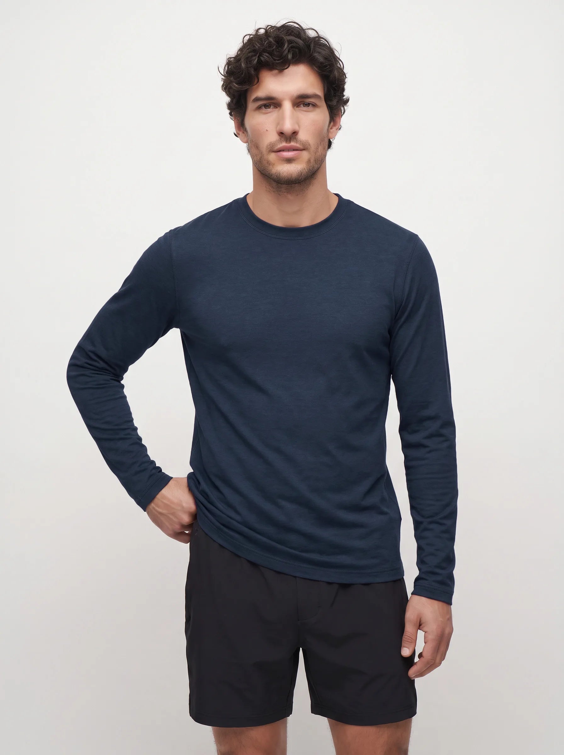 Maglia a maniche lunghe girocollo FlowBlend™ Active