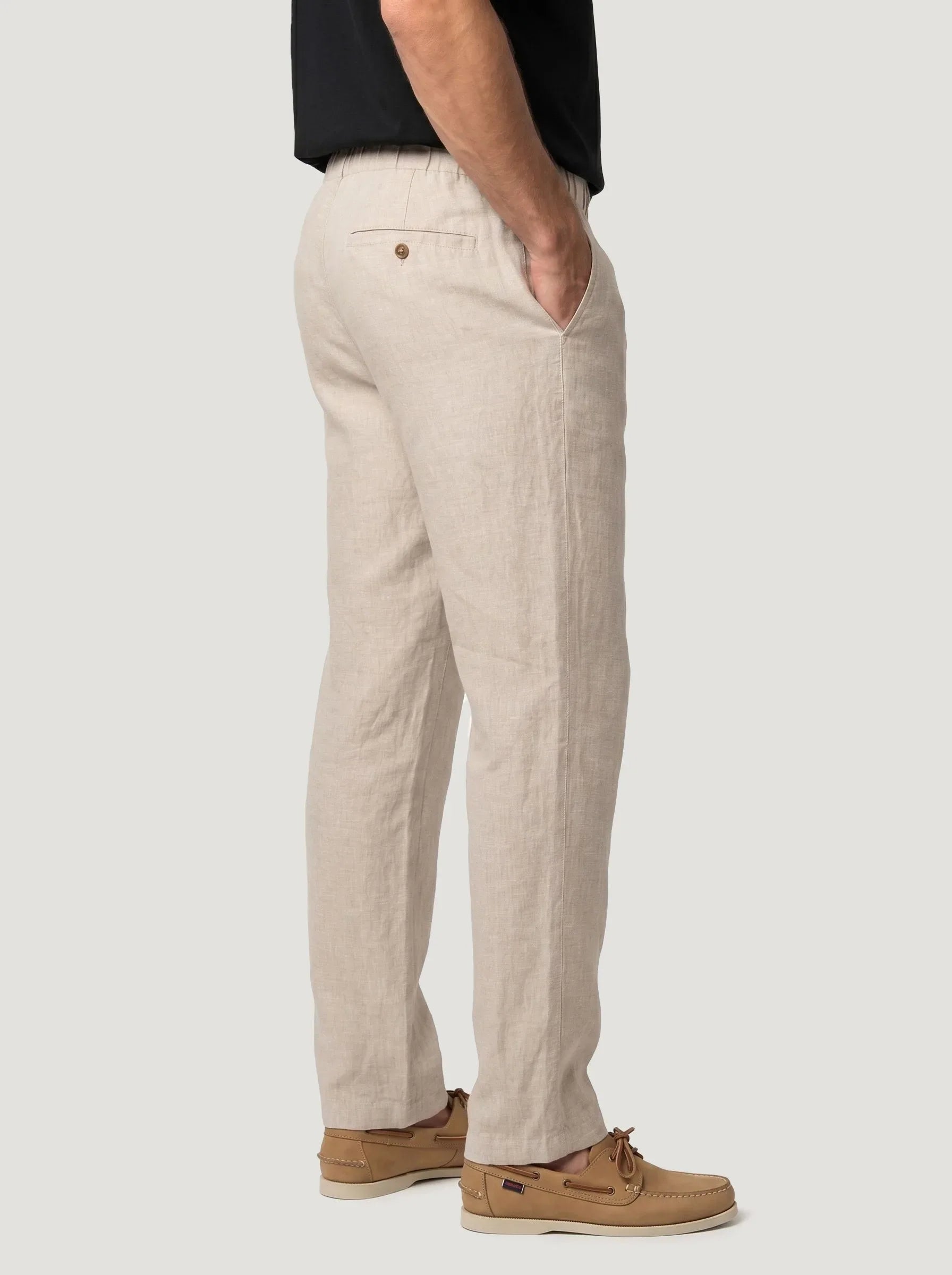 Pantalones de vestir de 100 % lino europeo — Pack de 2
