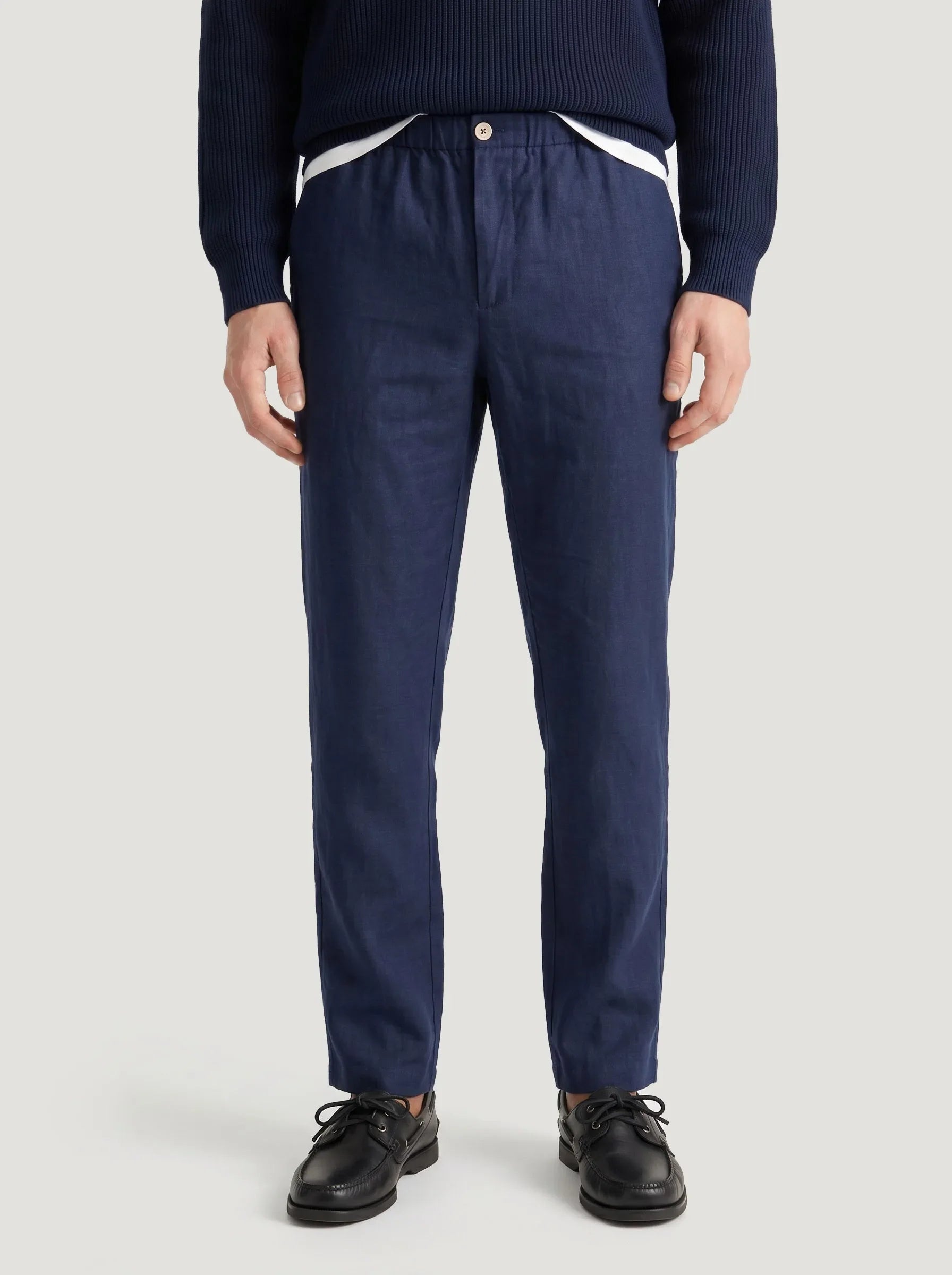Pantalones de vestir de 100 % lino europeo — Pack de 2