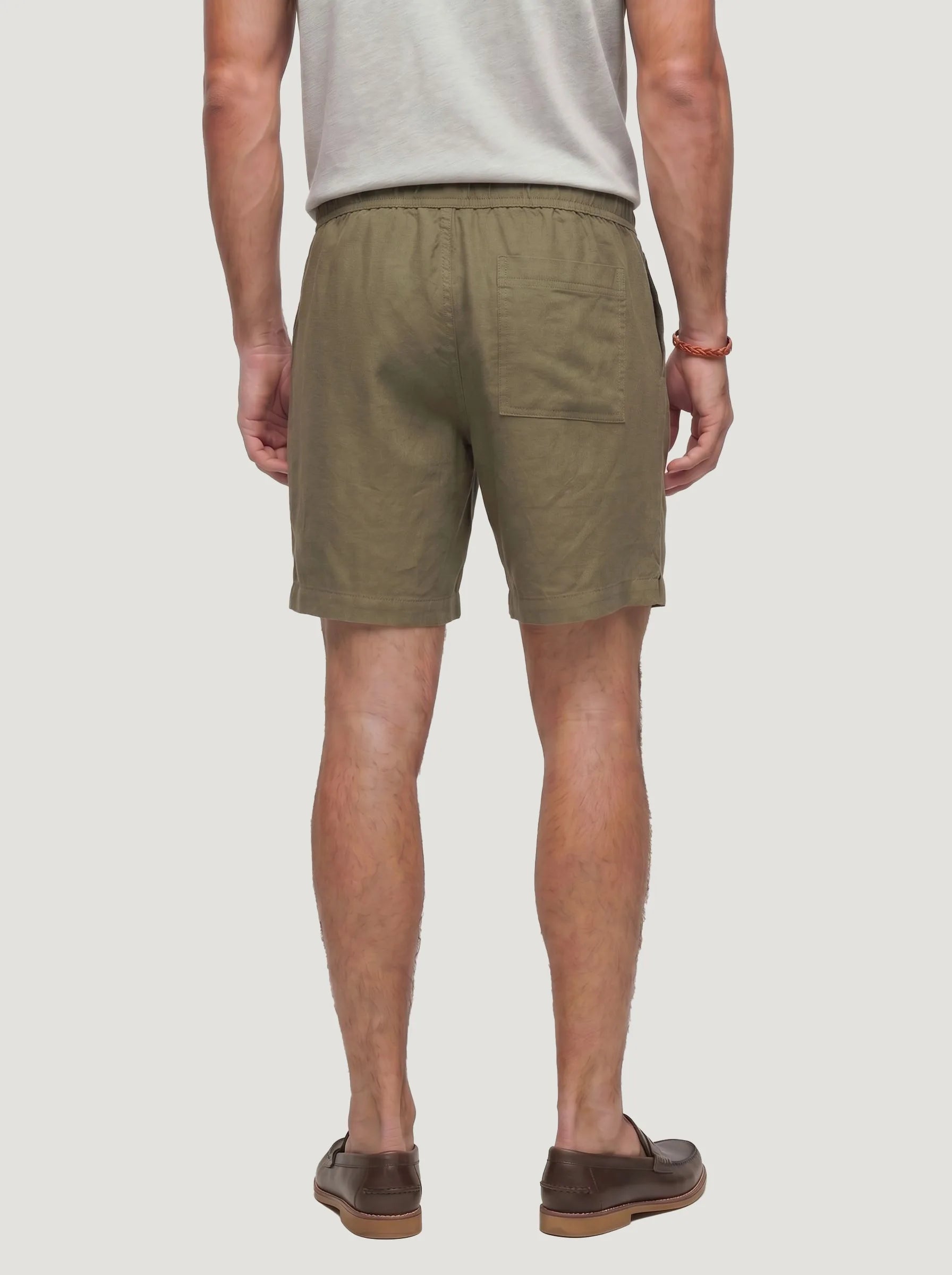 100% European Linen Drawstring Shorts