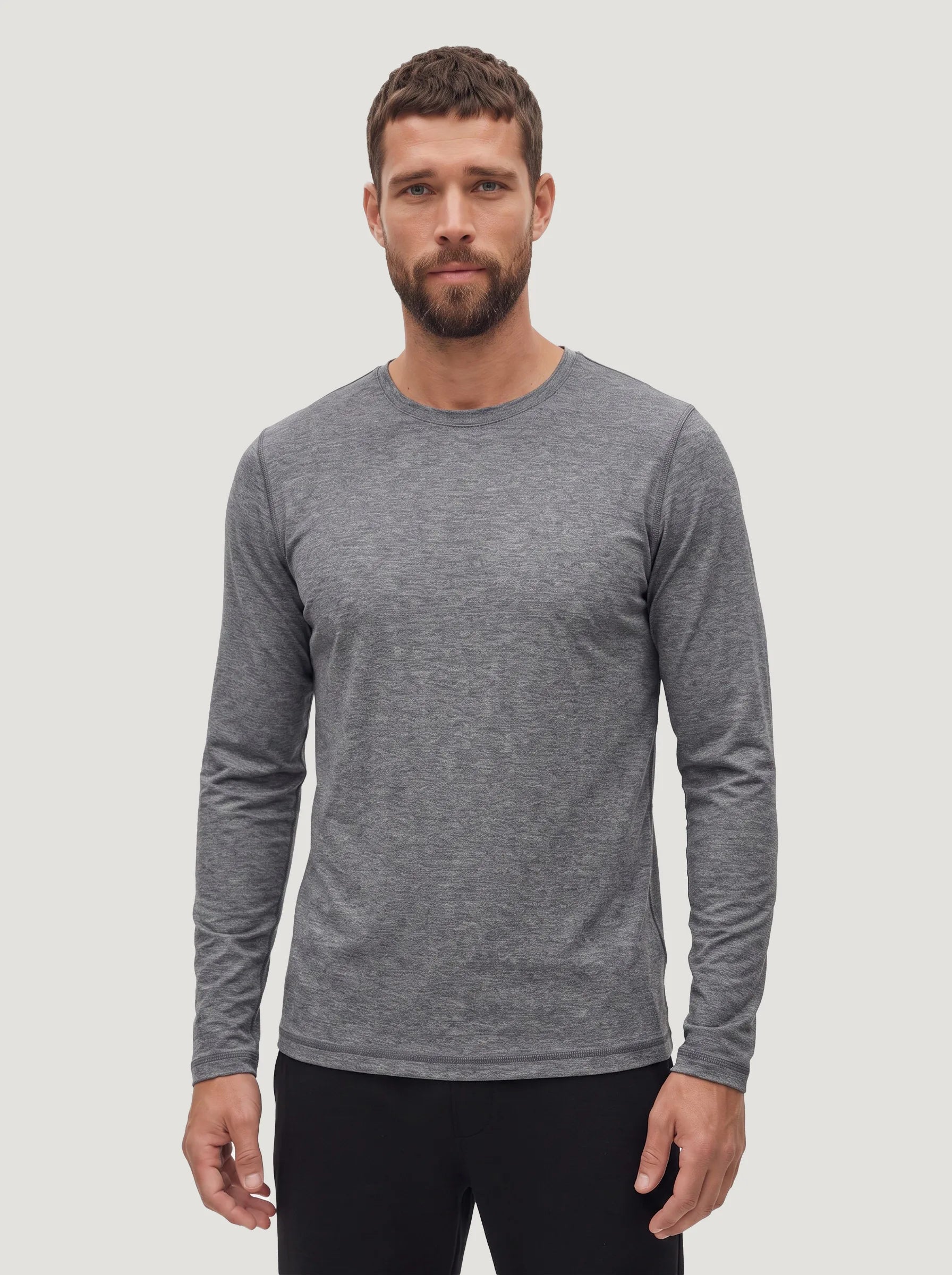 T-shirt manches longues col rond FlowBlend™ Active — Lot de 3