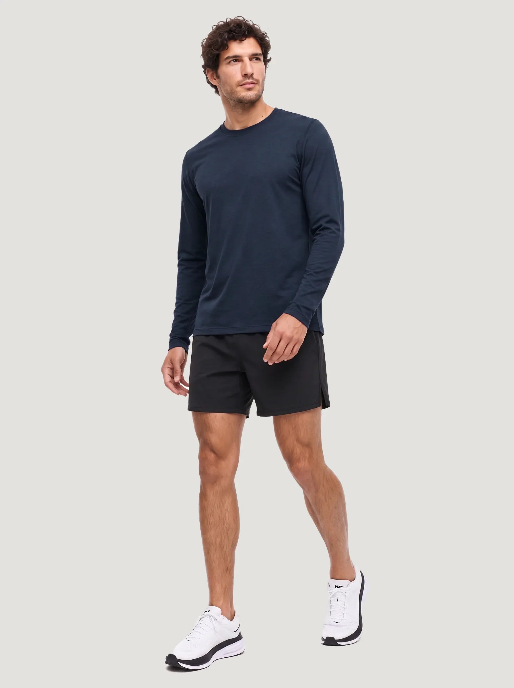 T-shirt manches longues col rond FlowBlend™ Active — Lot de 3