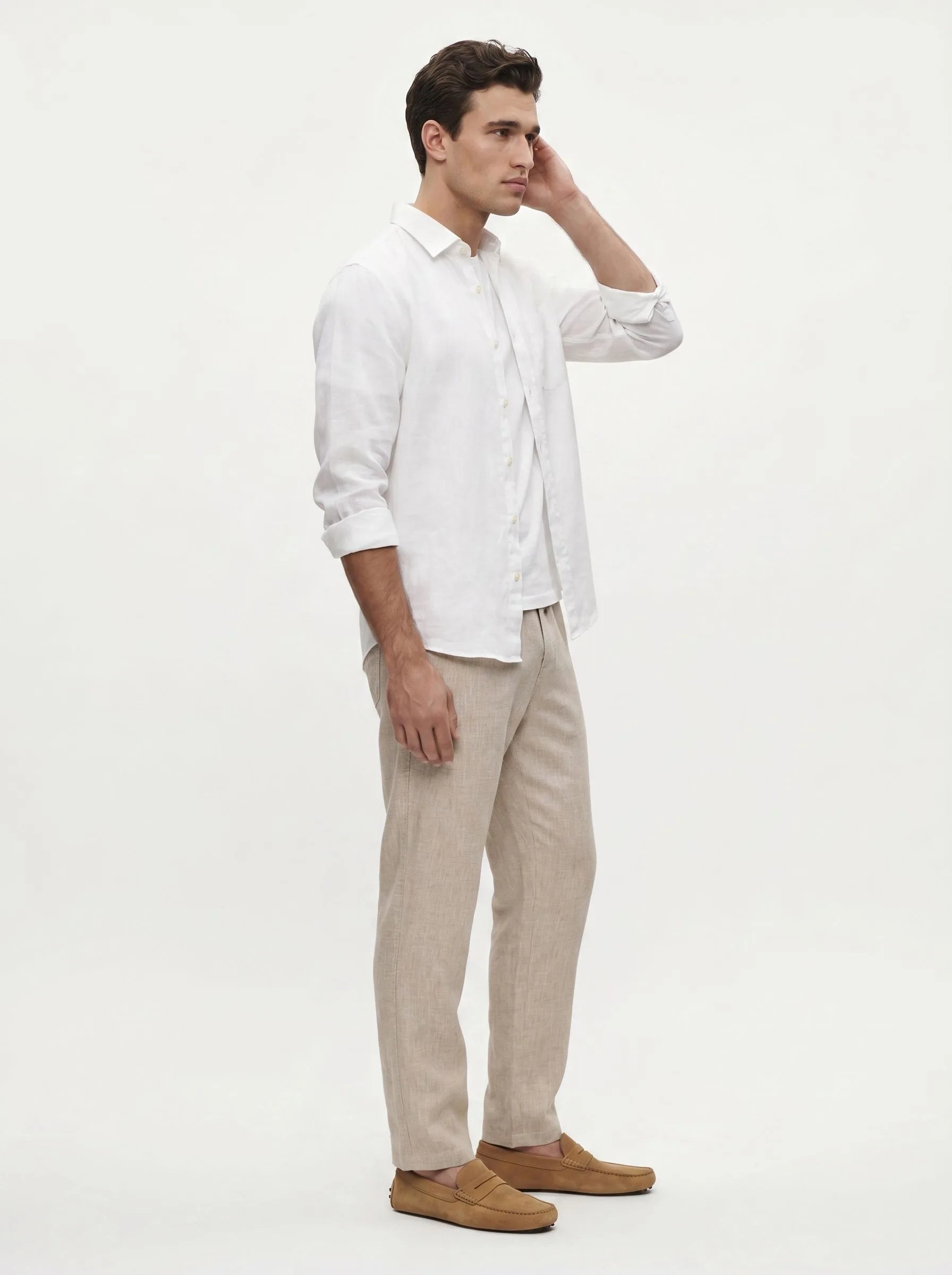 100% European Linen Drawstring Pants