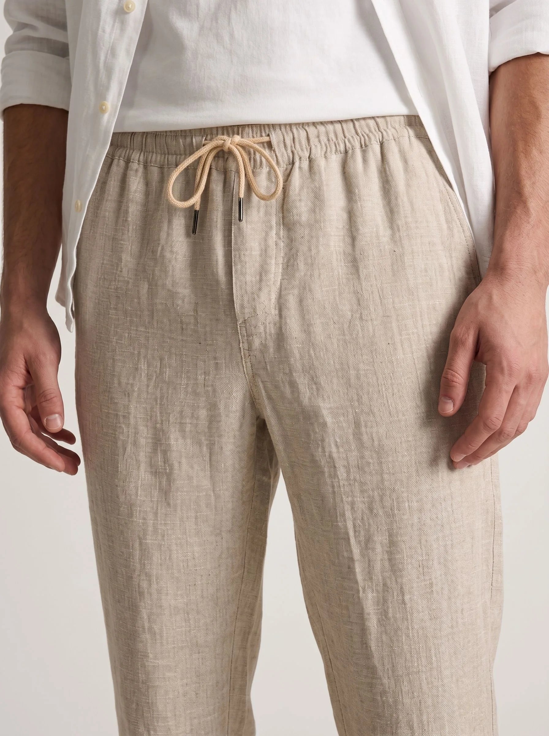 100% European Linen Drawstring Pants