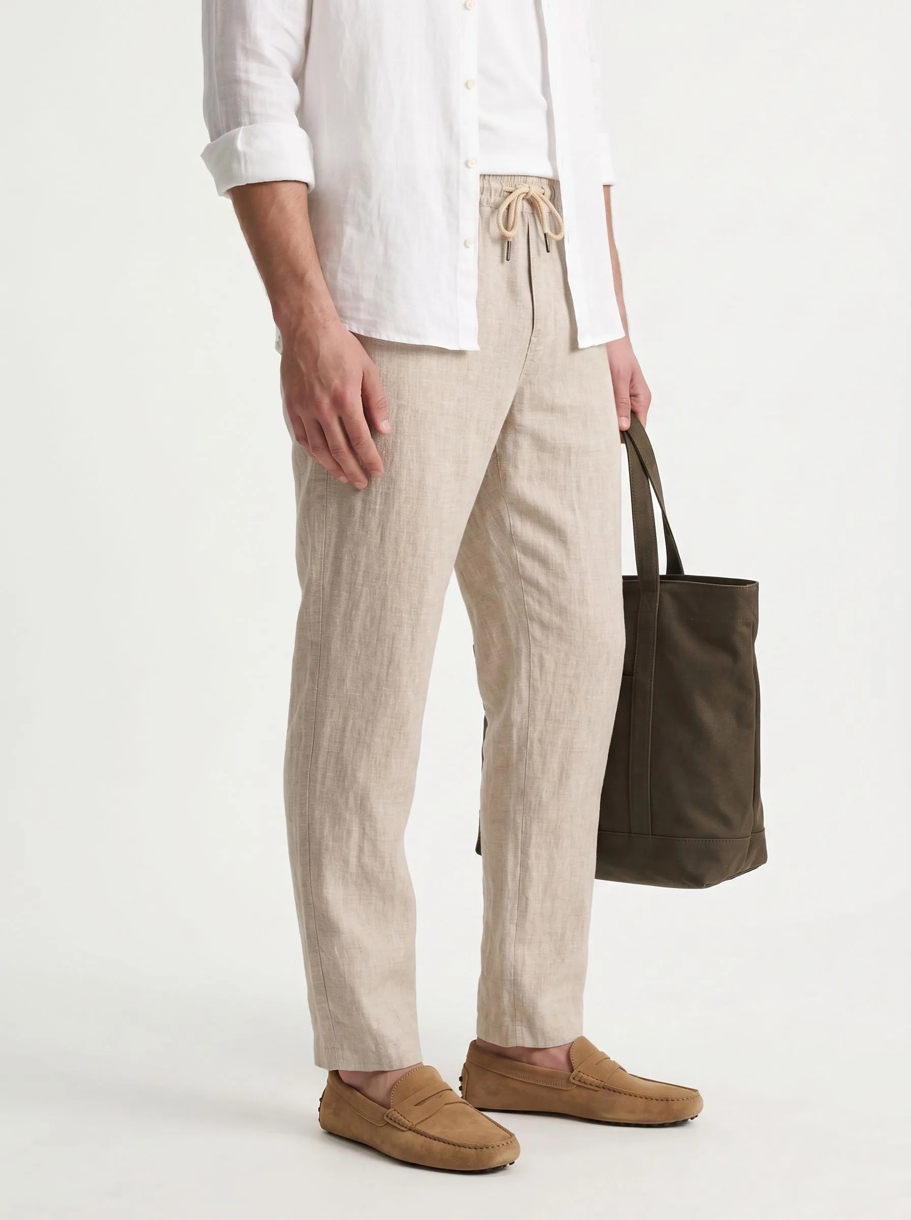 100% European Linen Drawstring Pants