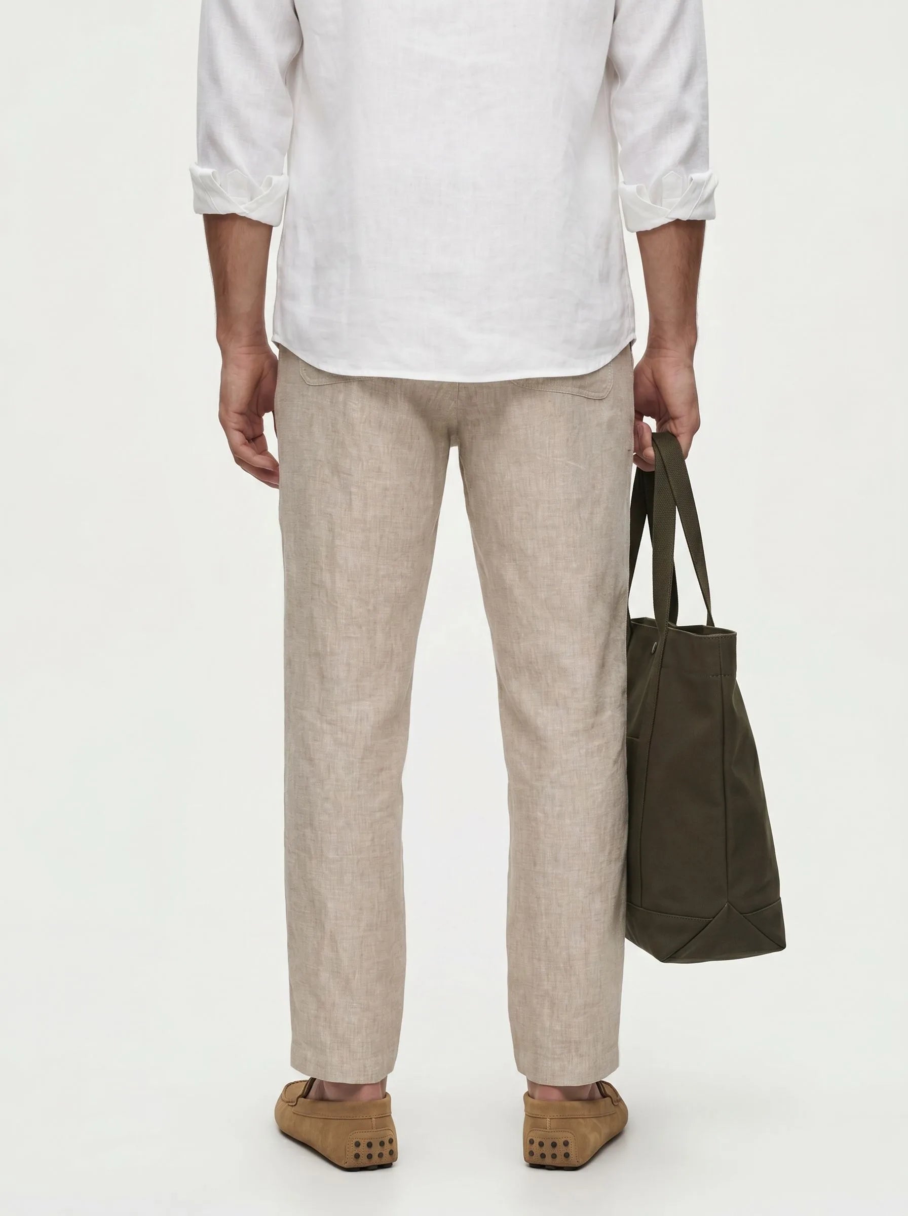 100% European Linen Drawstring Pants