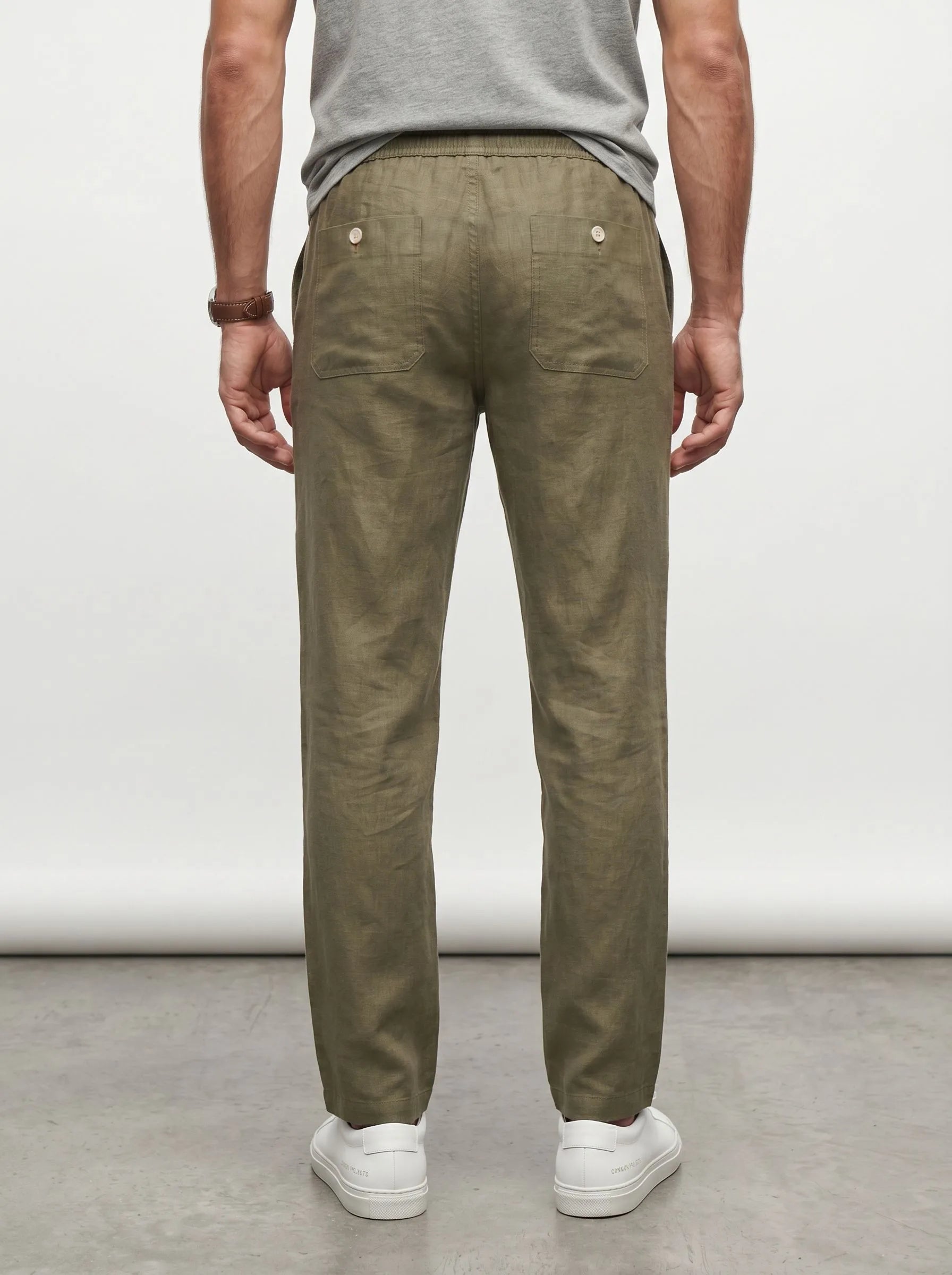 Freizeithose aus 100 % europäischem Leinen