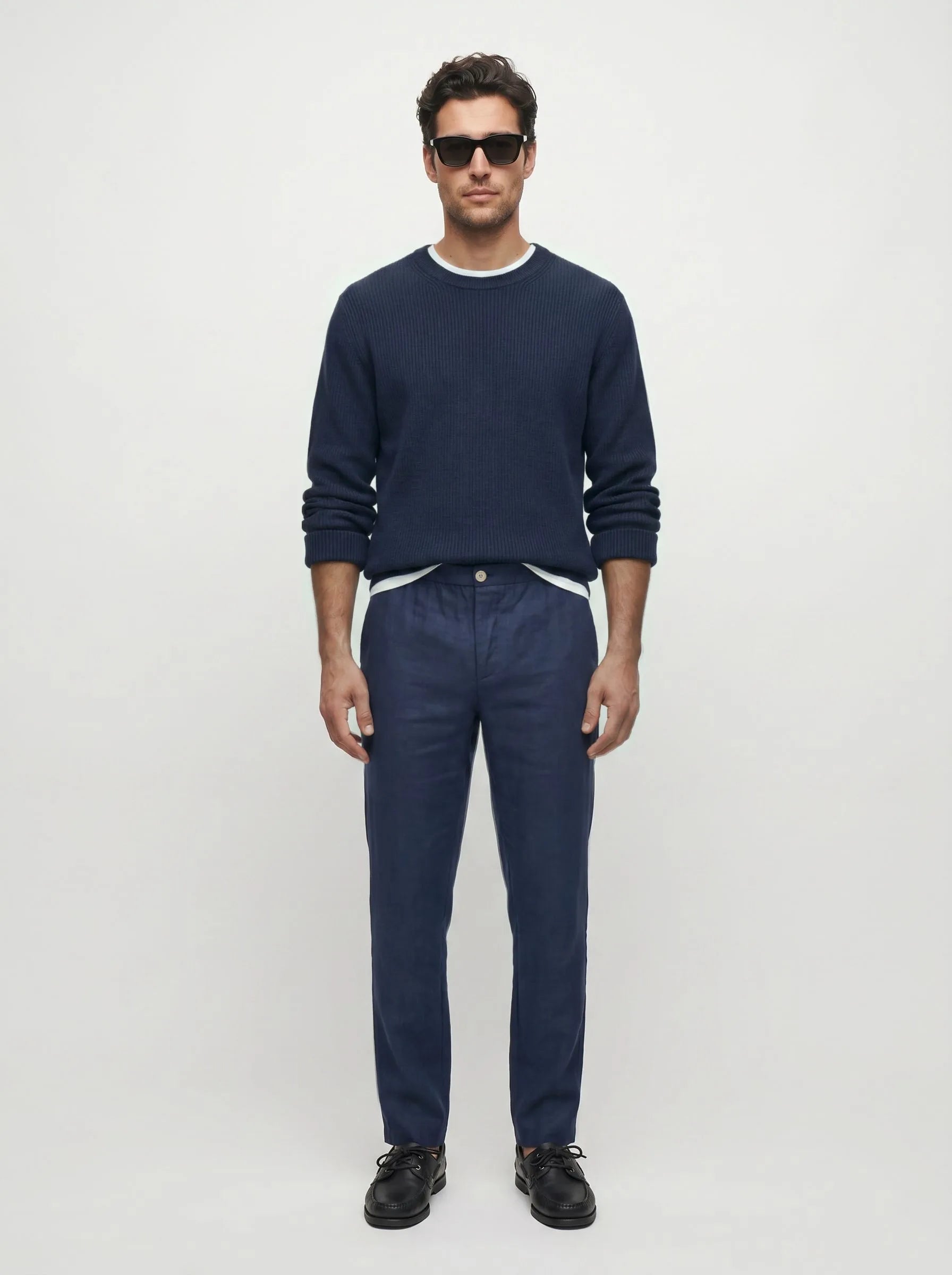 Pantalones de vestir 100% lino europeo