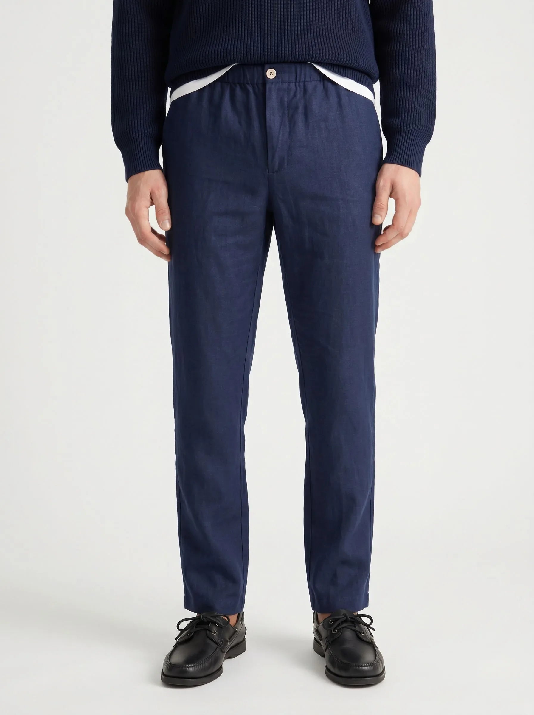 Pantalones de vestir de lino europeo 100 % — pack de 2