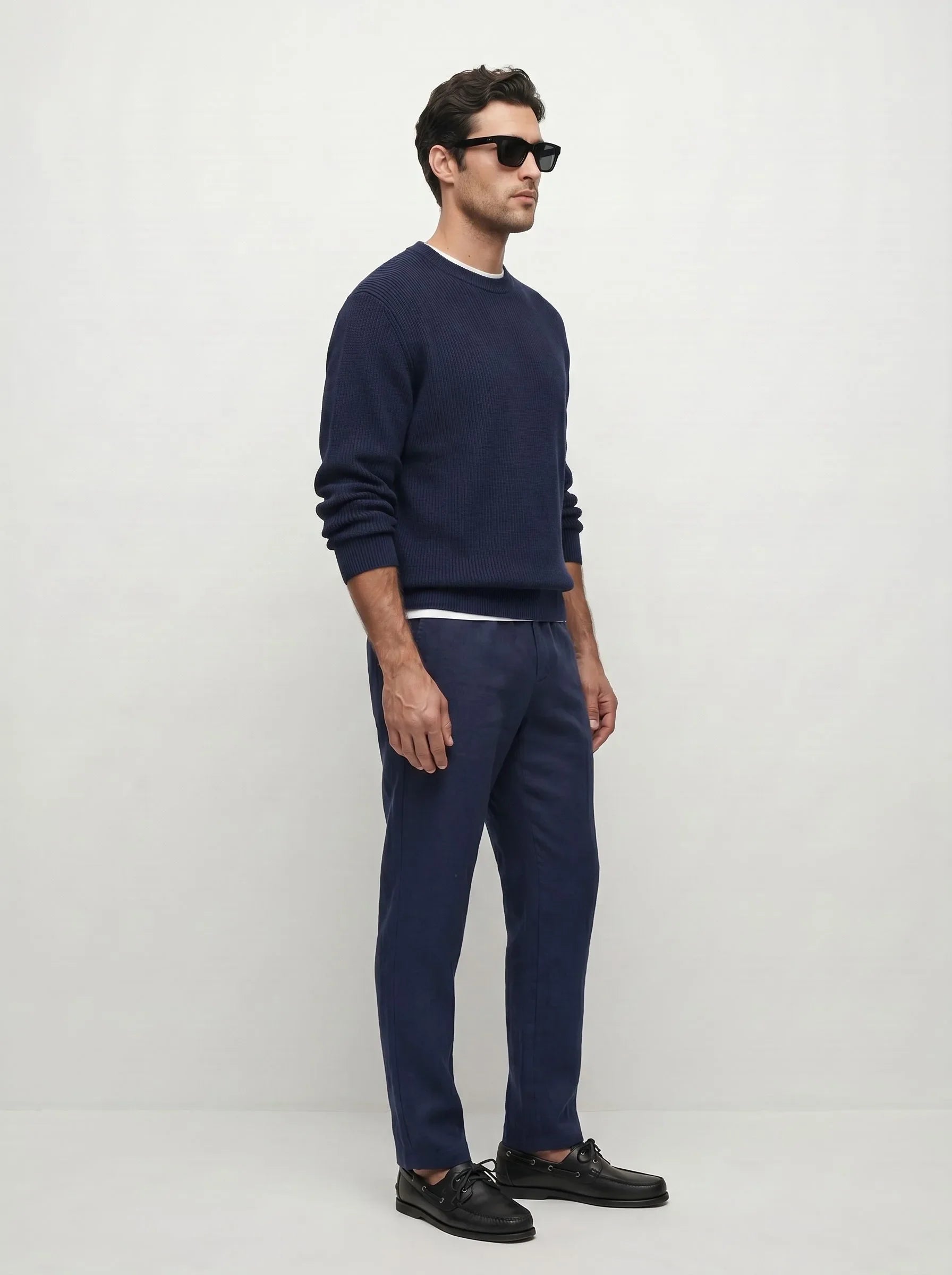 Pantalones de vestir de lino europeo 100 % — pack de 2