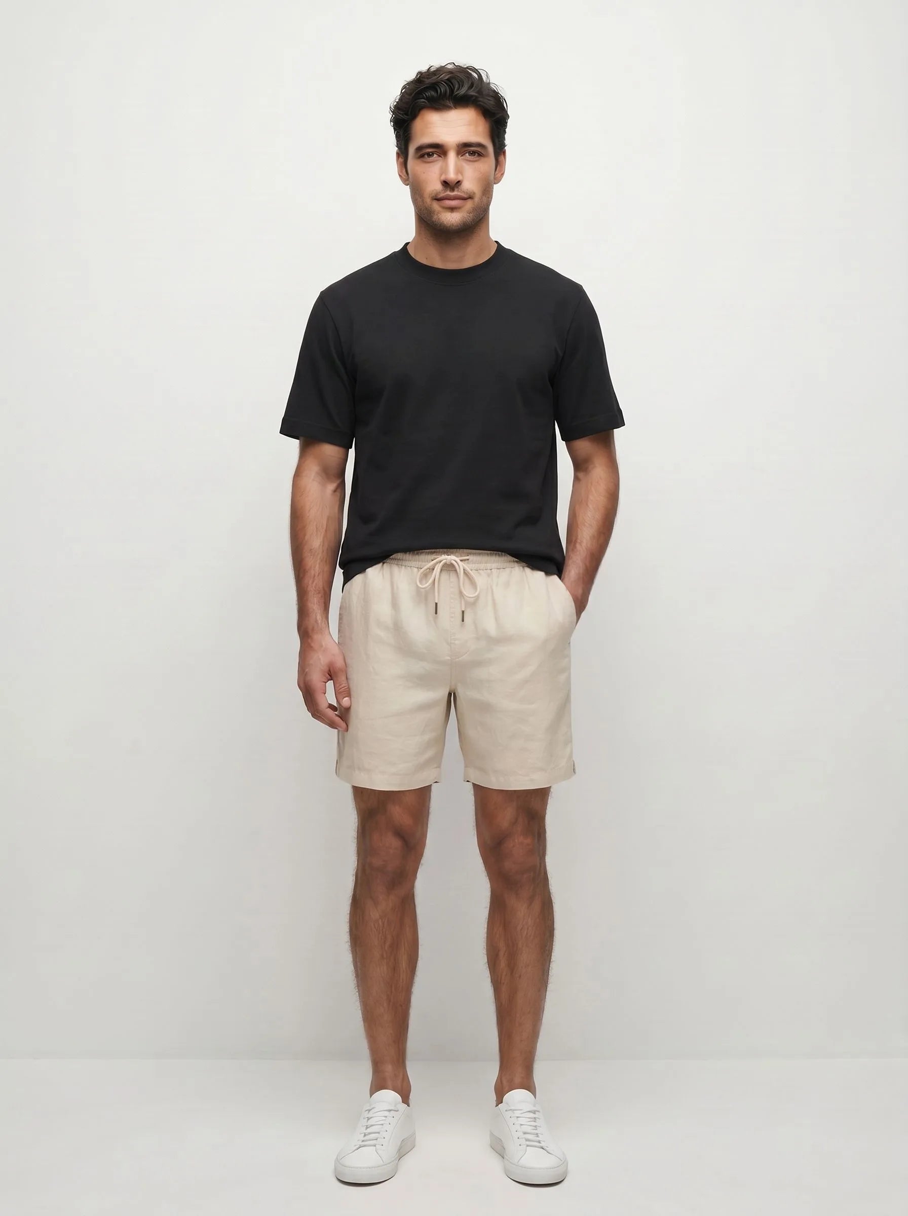 Legere Shorts aus 100 % europäischem Leinen