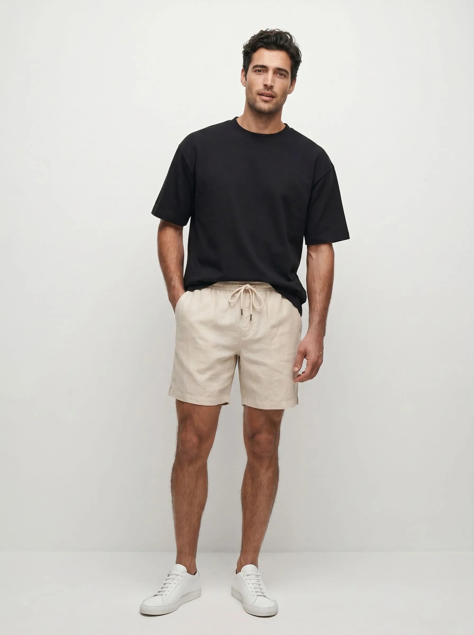 Legere Shorts aus 100 % europäischem Leinen — 2-Pack