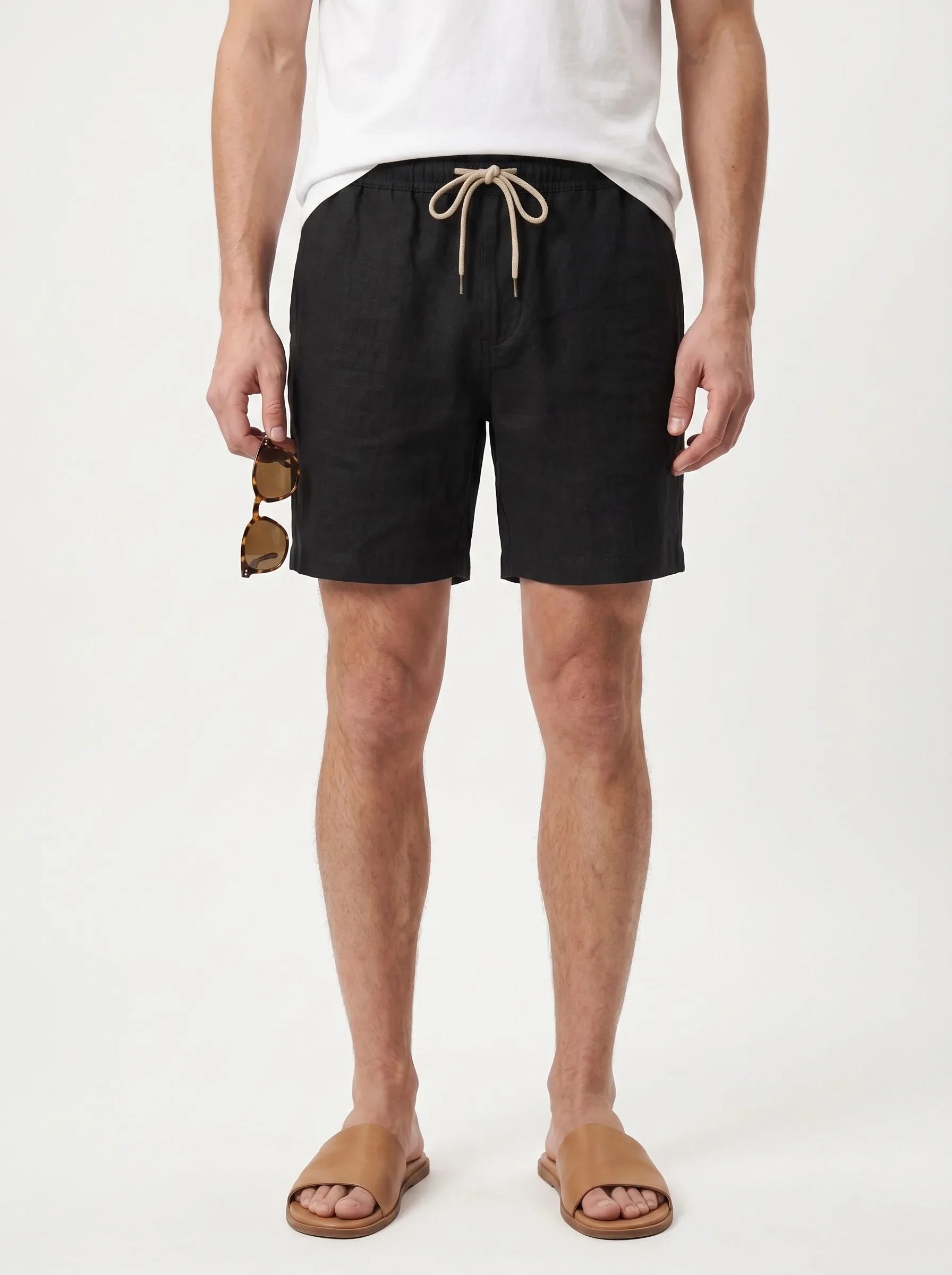 Legere Shorts aus 100 % europäischem Leinen — 2-Pack