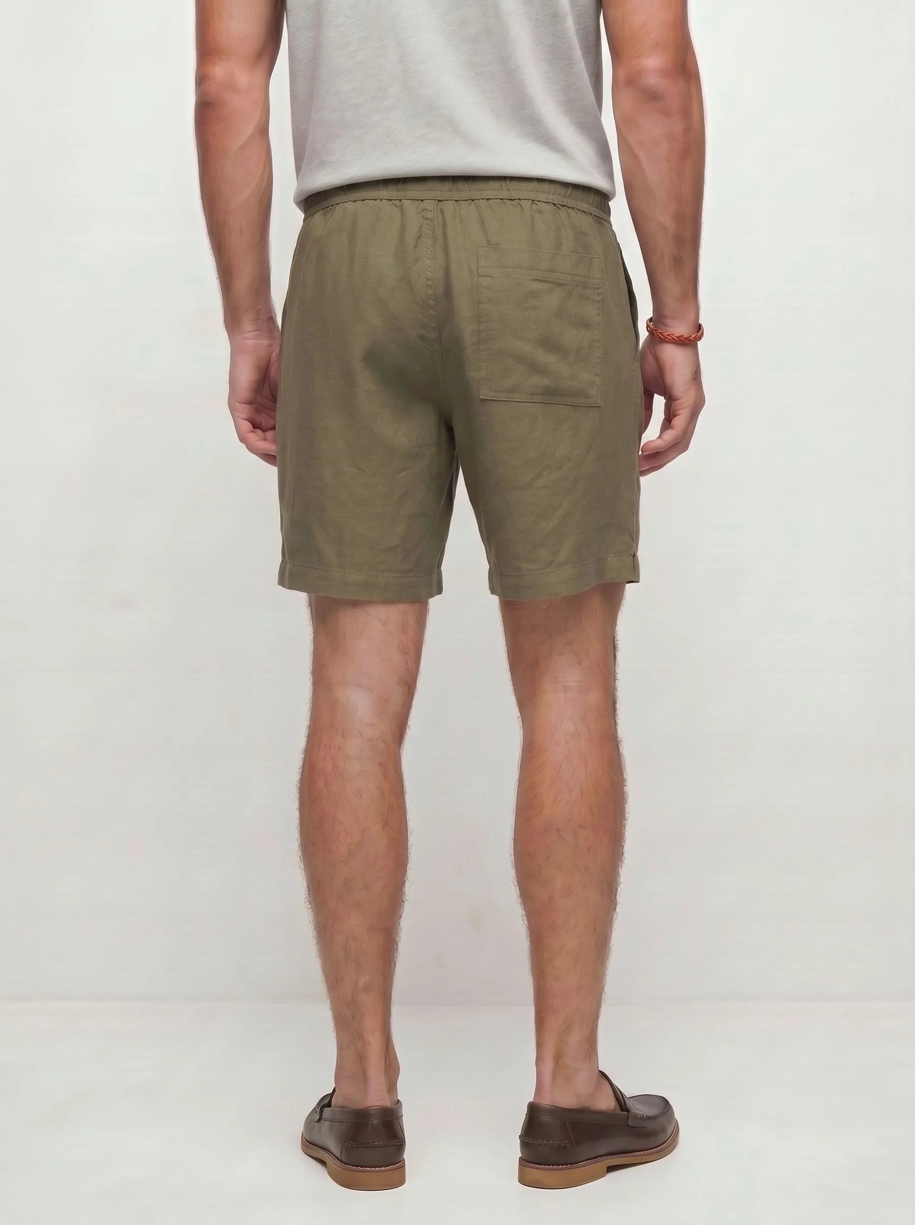 Shorts casuales de lino europeo 100%