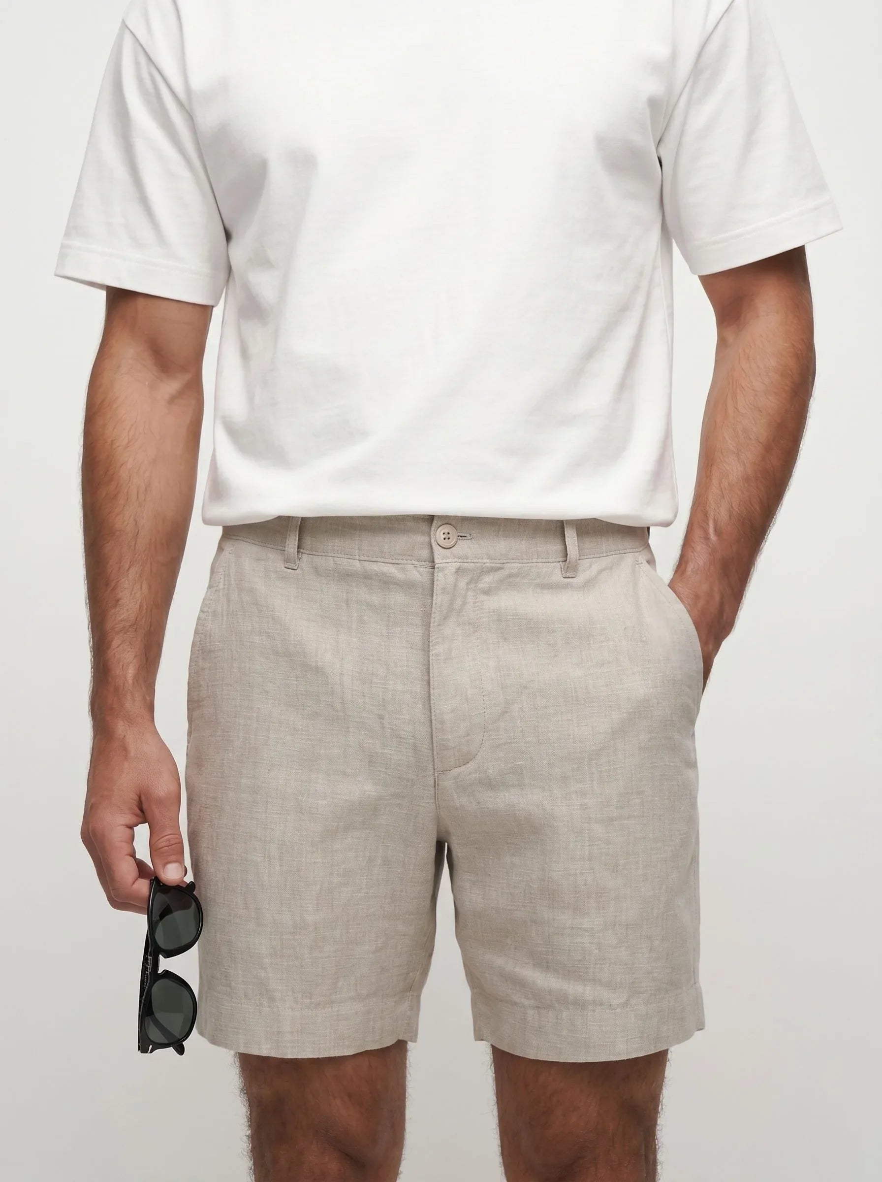 Short habillé 100 % lin européen — 2-Pack