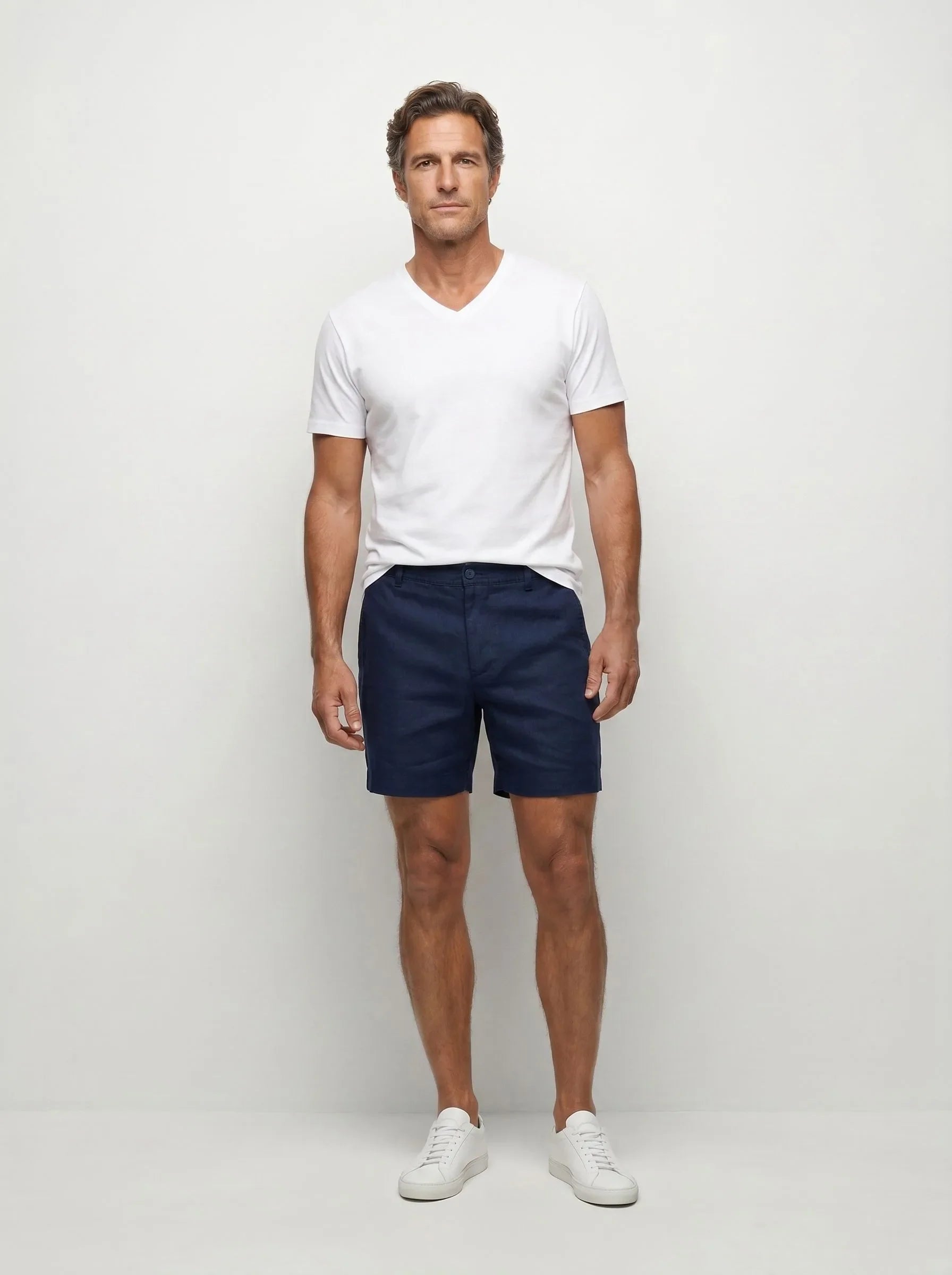 Short habillé 100 % lin européen — 2-Pack