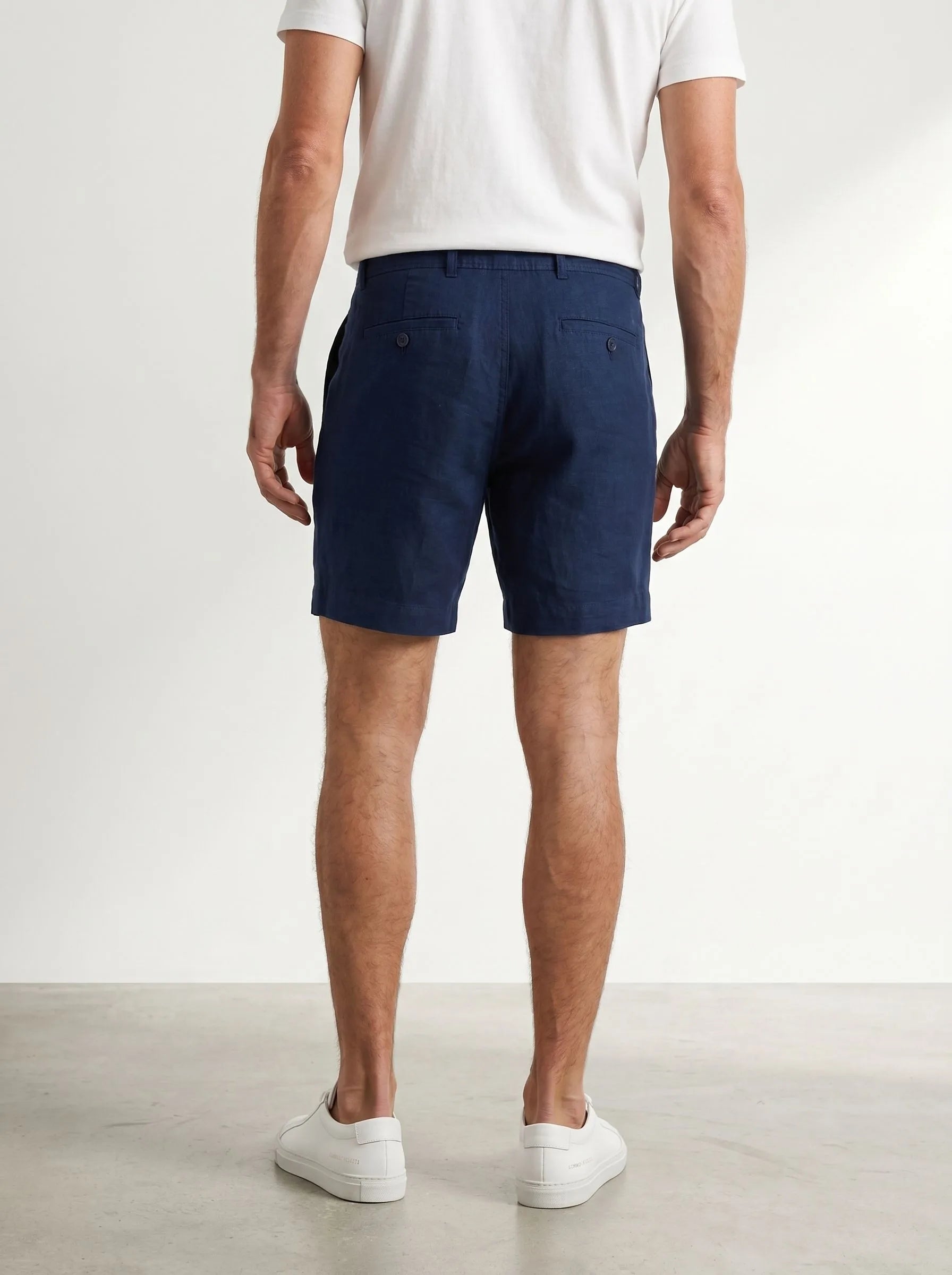 Elegante Shorts aus 100 % europäischem Leinen