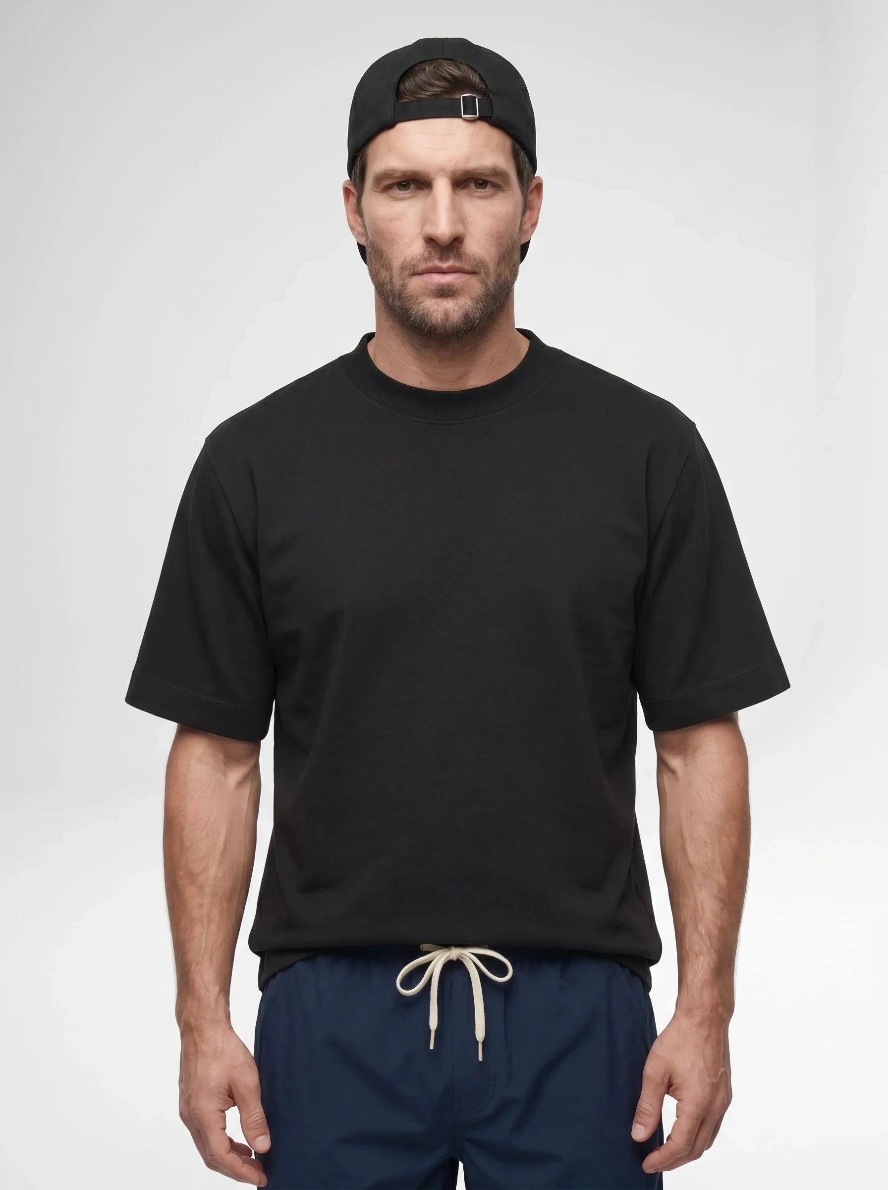 T-Shirt aus 100 % Bio-Baumwolle, schwere Qualität, Rundhalsausschnitt — 6-Pack