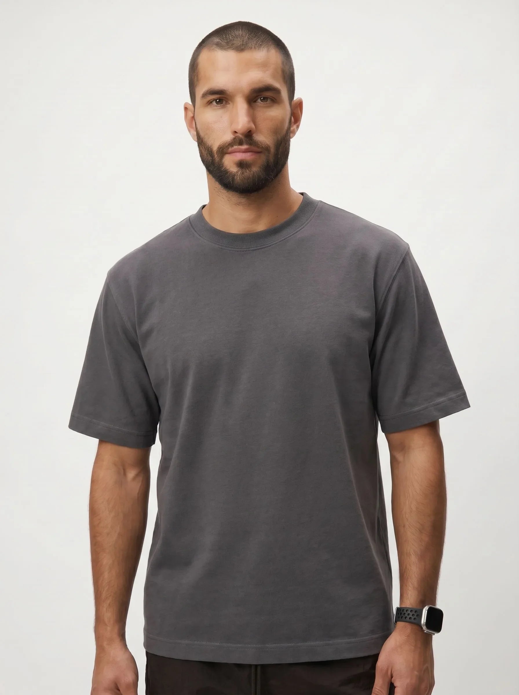 T-Shirt aus 100 % Bio-Baumwolle, schwere Qualität, Rundhalsausschnitt — 6-Pack