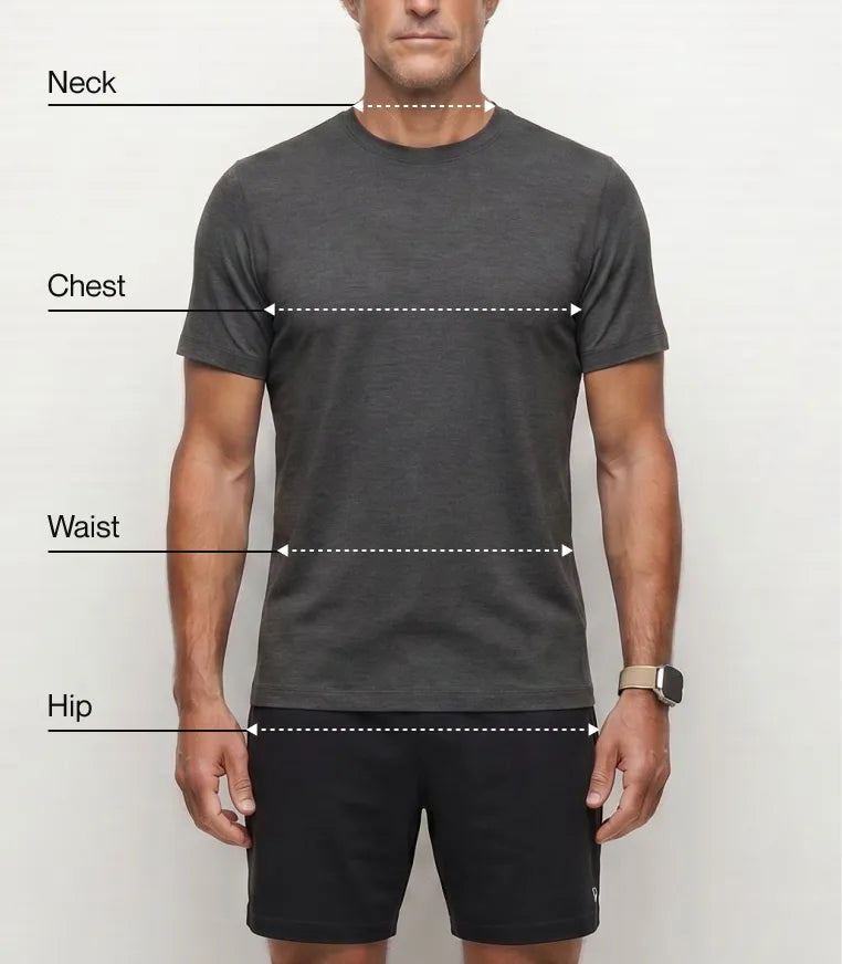 Guida alle taglie – top uomo